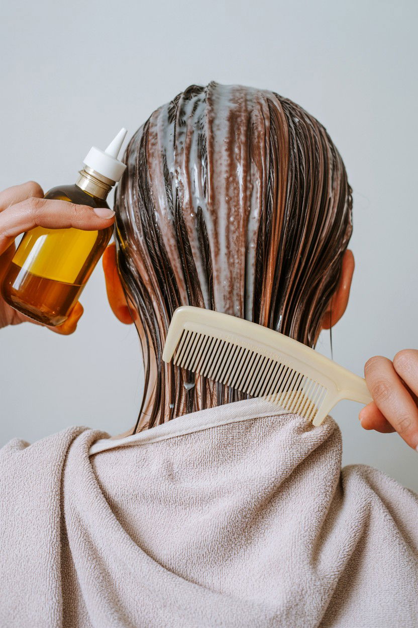 Hair mask treatment - 25 Valentine's Day Self Care Routine Ideas