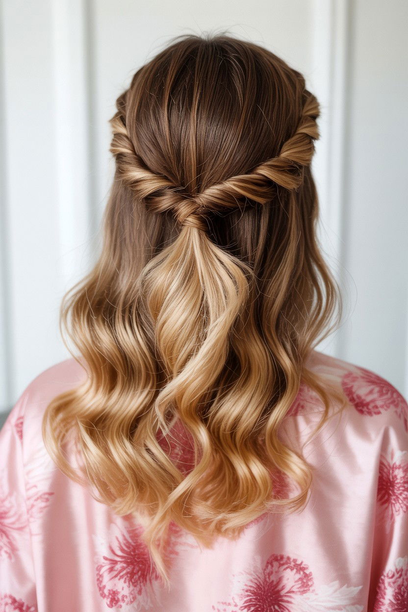 Half Up Hairstyle - 25 Valentine's Day Blowout Ideas