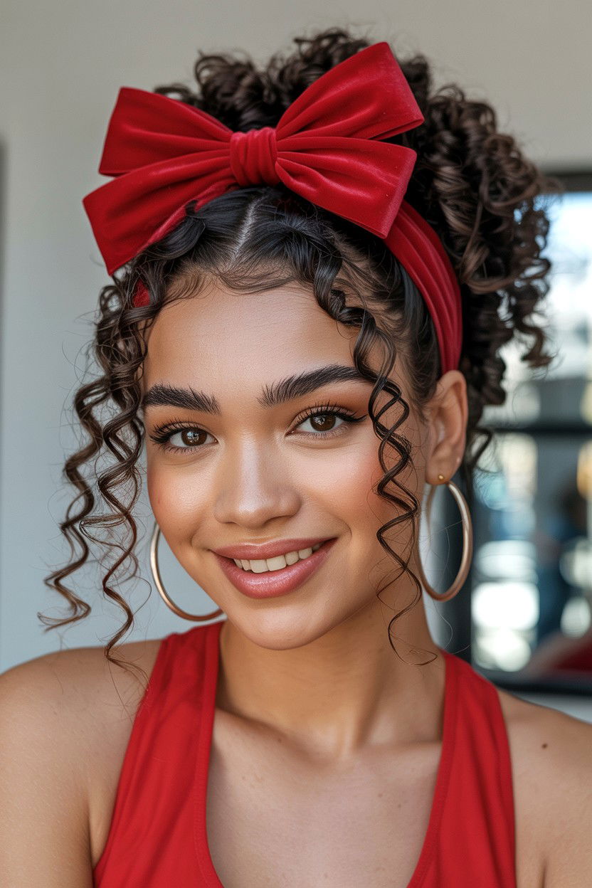 Half Up Twist Out - 25 Valentine's Day Textured Hair Ideas