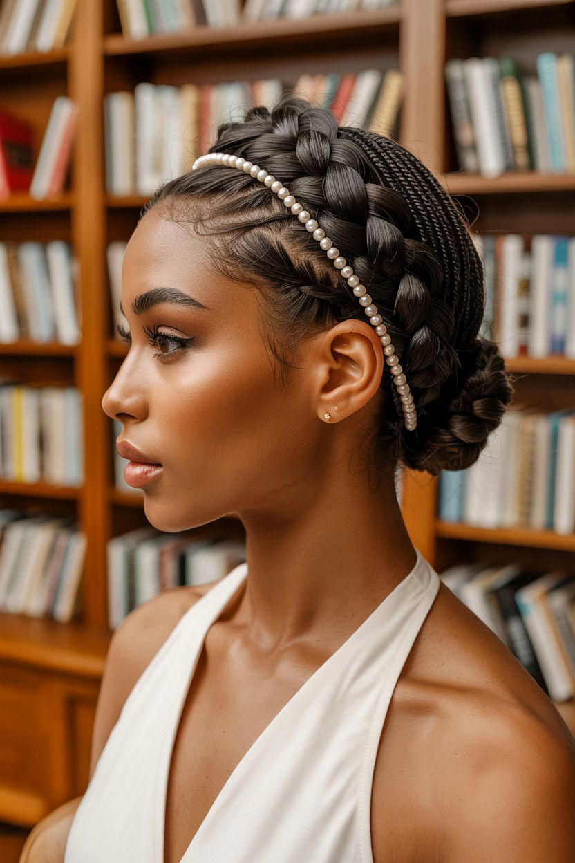 Halo Braid - 25 Valentine's Day Natural Hair Ideas