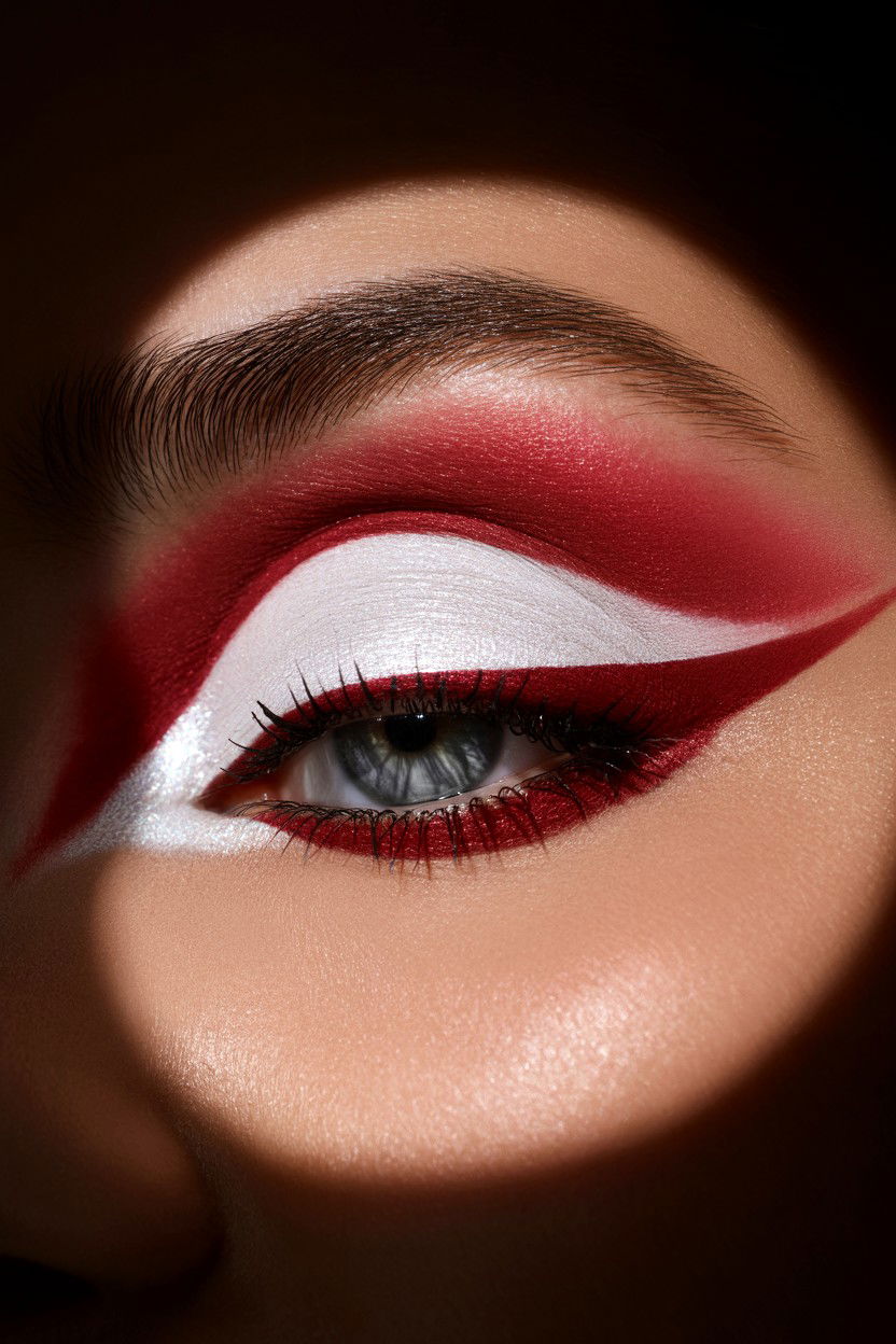 Halo Cut Crease - 25 Cut Crease Valentine's Day Makeup Ideas