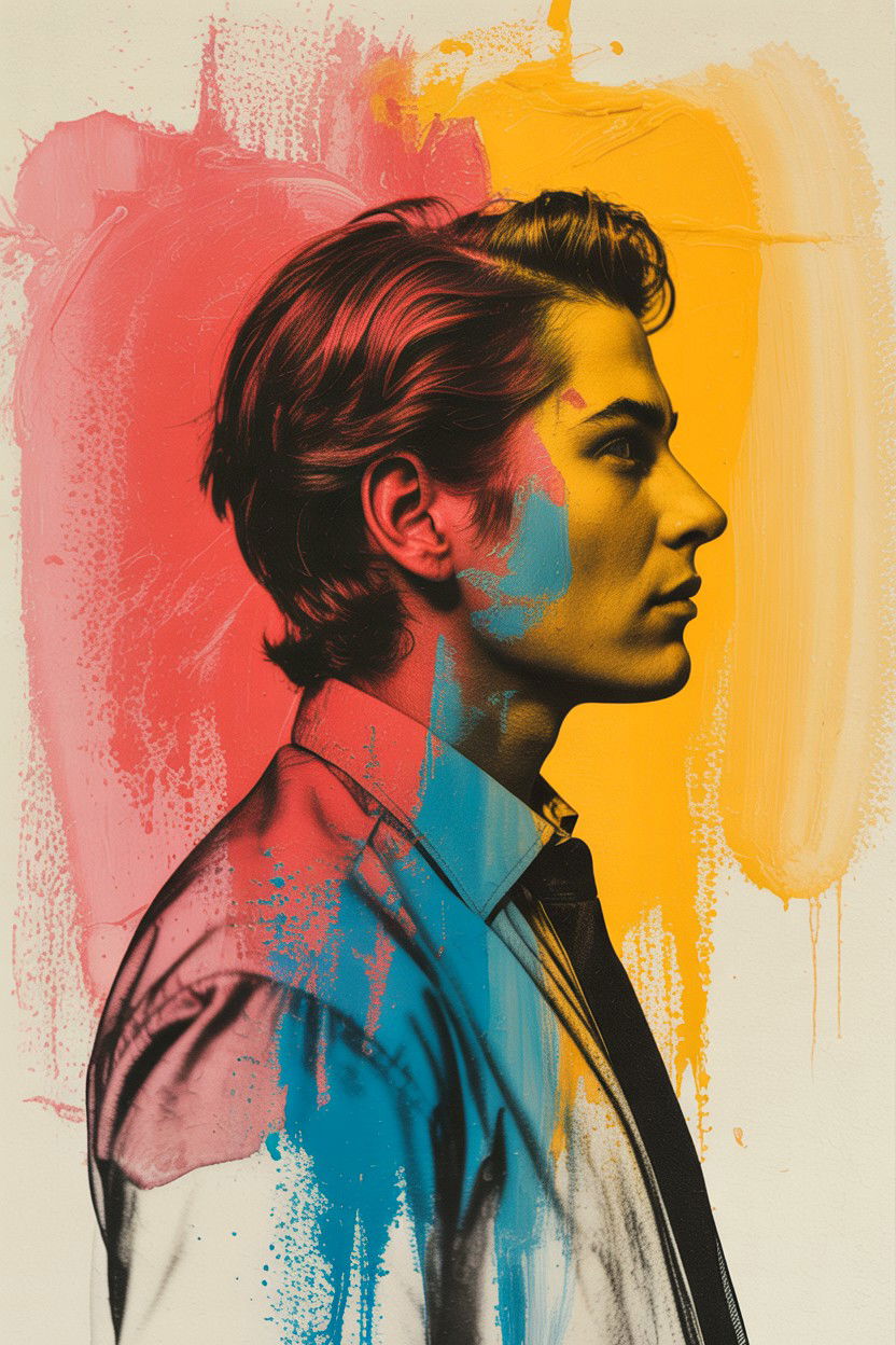 Hand Painted Silhouette - 25 Valentine's Day Custom Portrait Ideas