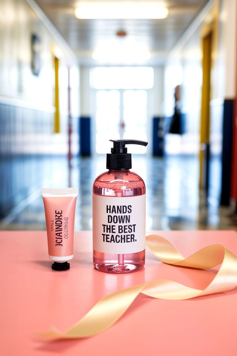 Hand Sanitizer Gift - 25 Valentine's Day Teacher Appreciation Ideas