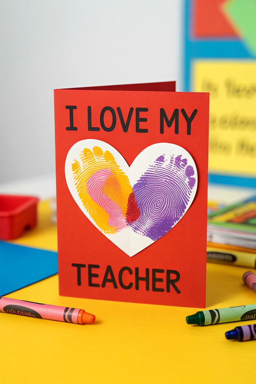 Handmade Student Card - 25 Valentine's Day Teacher Appreciation Ideas