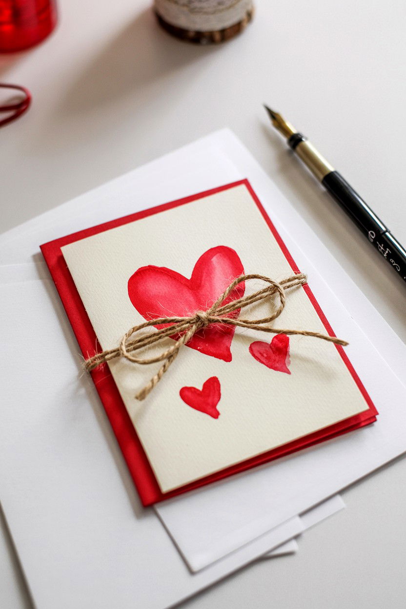 Handmade Valentine Card - 25 Valentine's Day Card Ideas for Husband