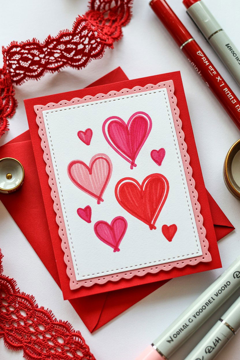 Handmade Valentine Card - 25 Valentine's Day Cards for Parents