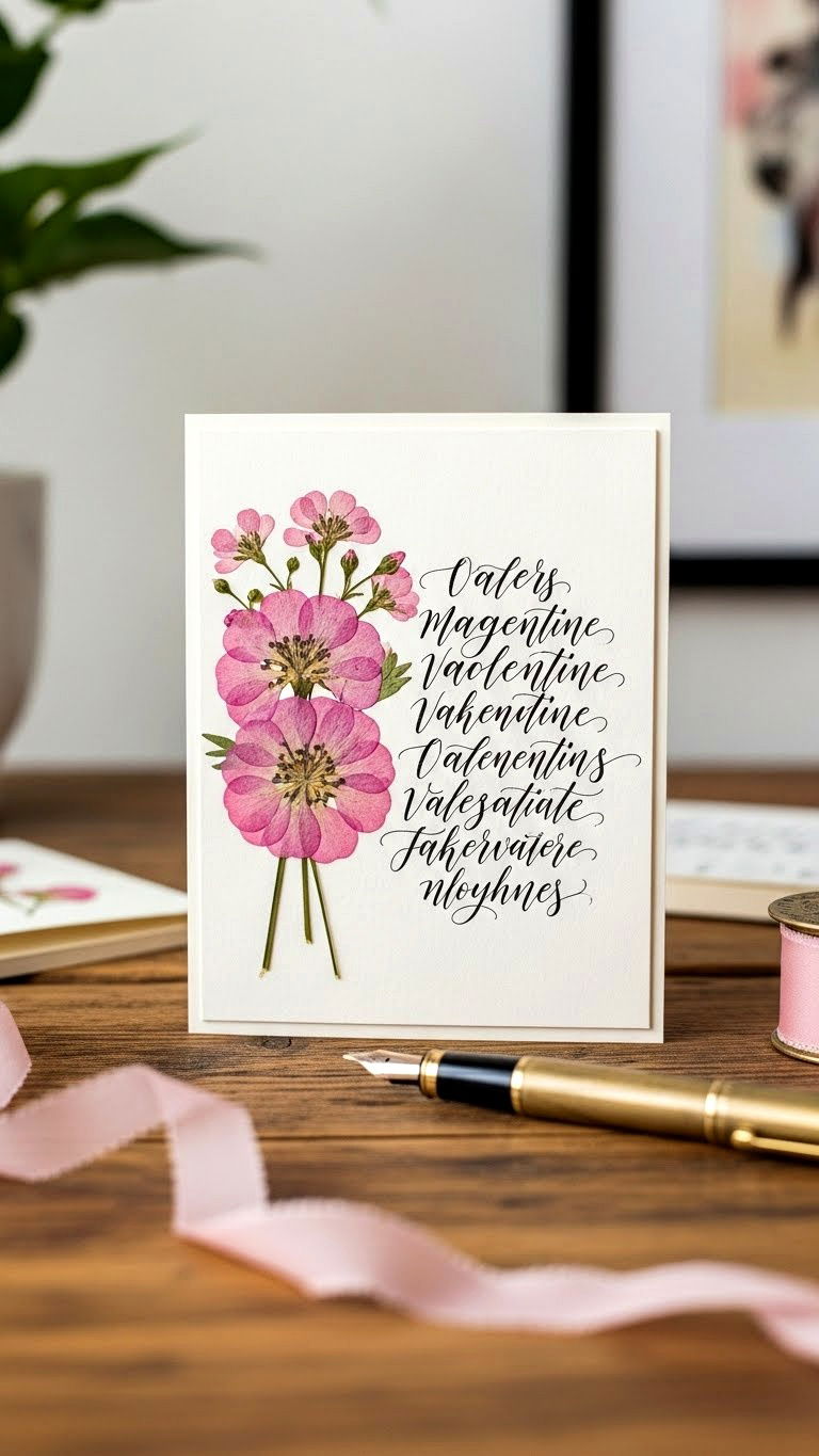 Handmade Valentine Card - 25 valentine's day ideas for her