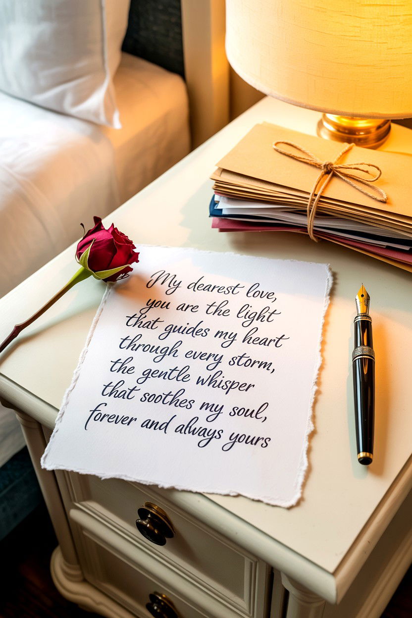 Handwritten Love Poem - 25 Dark Academia Valentine's Day Ideas