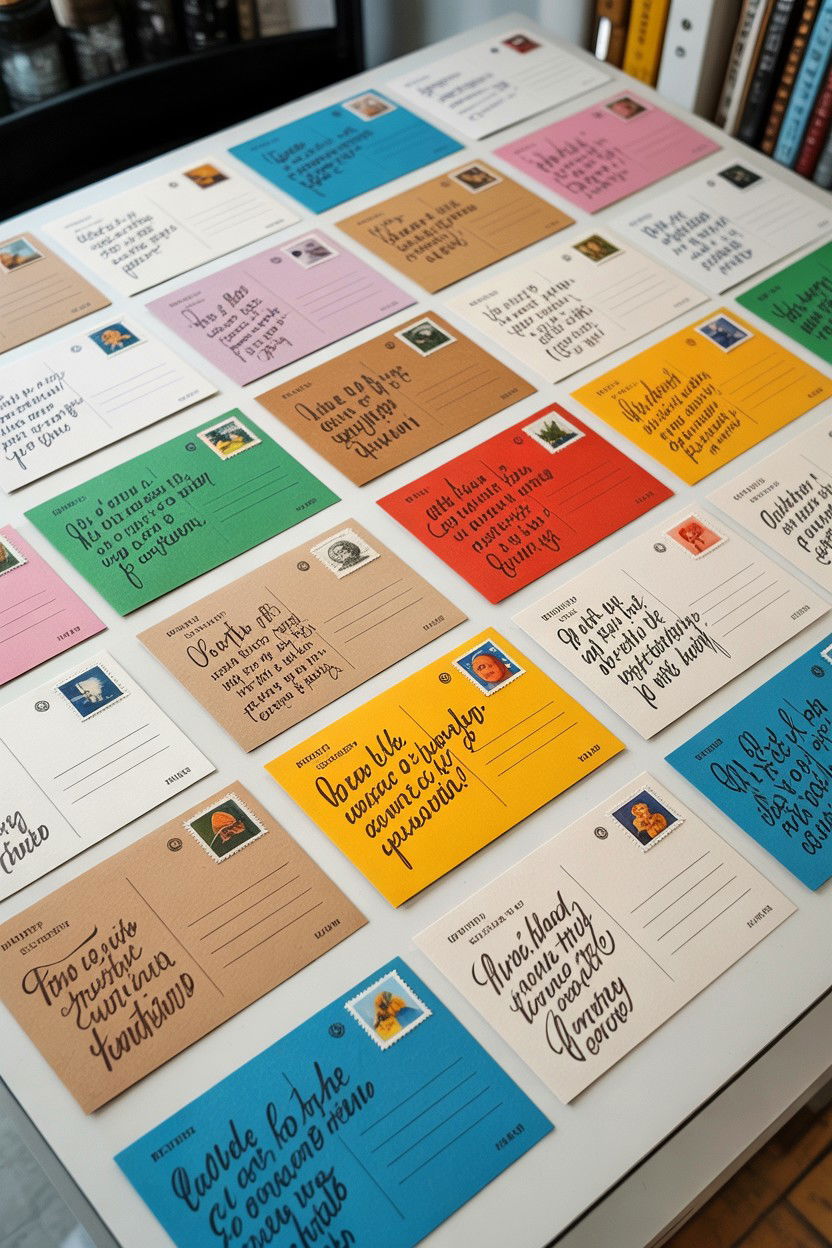 Handwritten Postcard Series - 25 Long Distance Valentine's Day Countdown Ideas