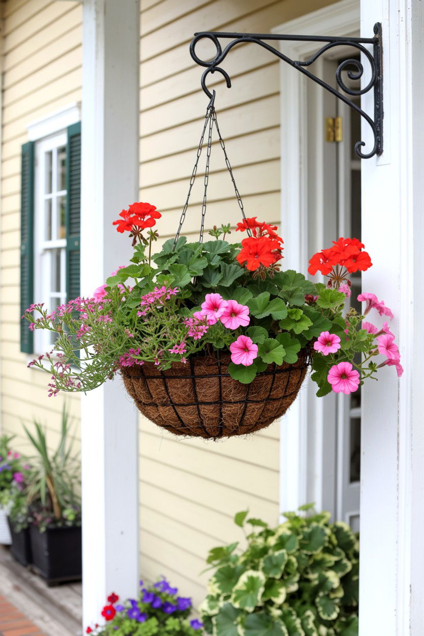 Hanging Flower Basket - 25 Valentine's Day Garden Ideas