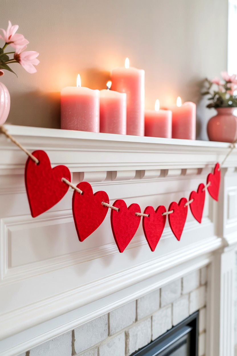 Hanging Valentine Banner Sign - 25 Valentine's Day Sign Ideas