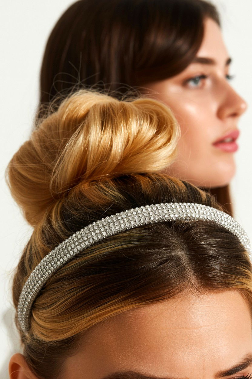 Headband French Twist - 25 Valentine's Day French Twist Ideas