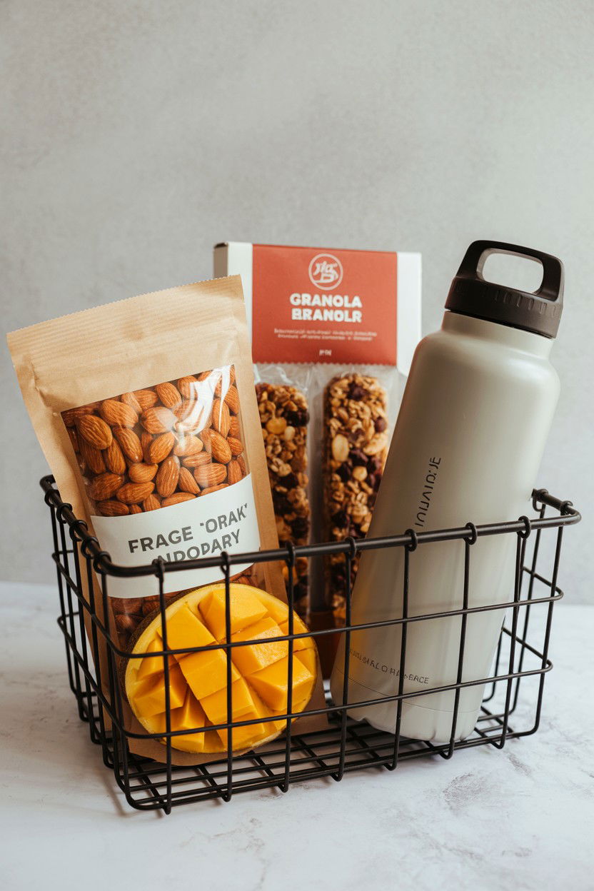 Healthy snack gift basket - 25 Valentine's Day Teacher Gift Basket Ideas