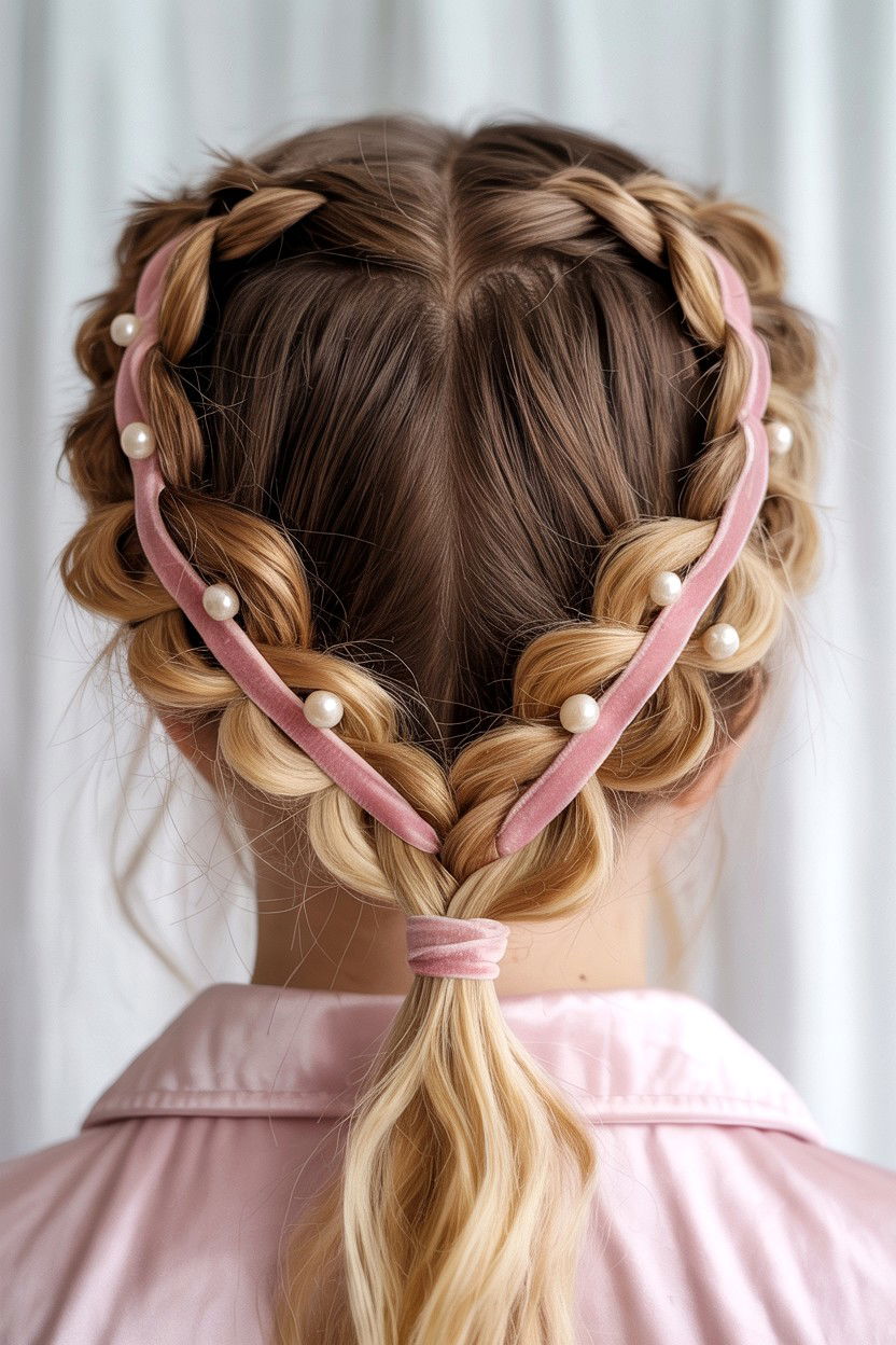 Heart Braid - 25 Valentine's Day Hair Tutorials