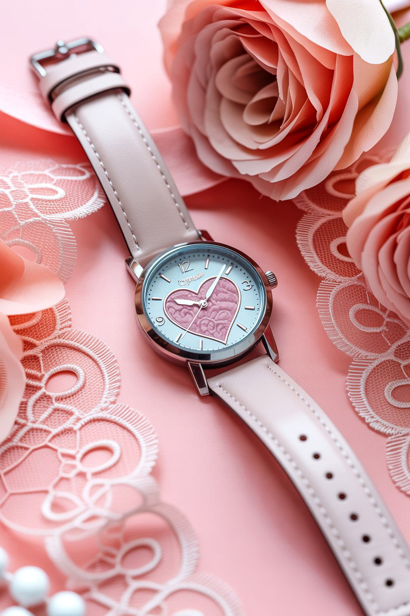 Heart Dial Watch - 25 Valentine's Day Watch Ideas