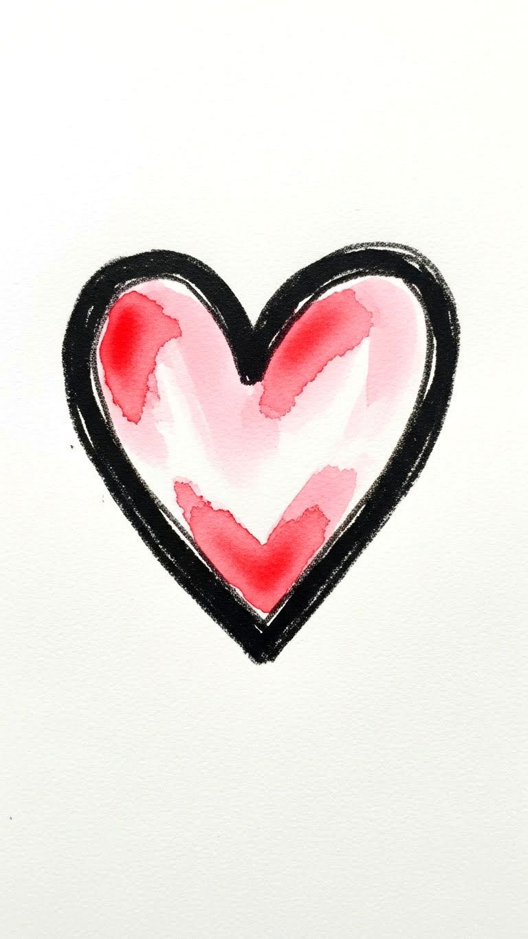 Heart Doodle - 25 valentine's day drawings