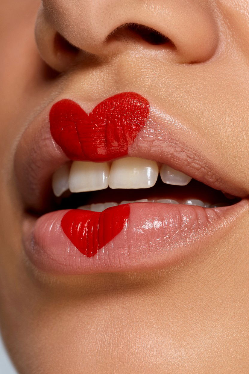 Heart Lip Art - 25 Valentine's Day Lip Looks