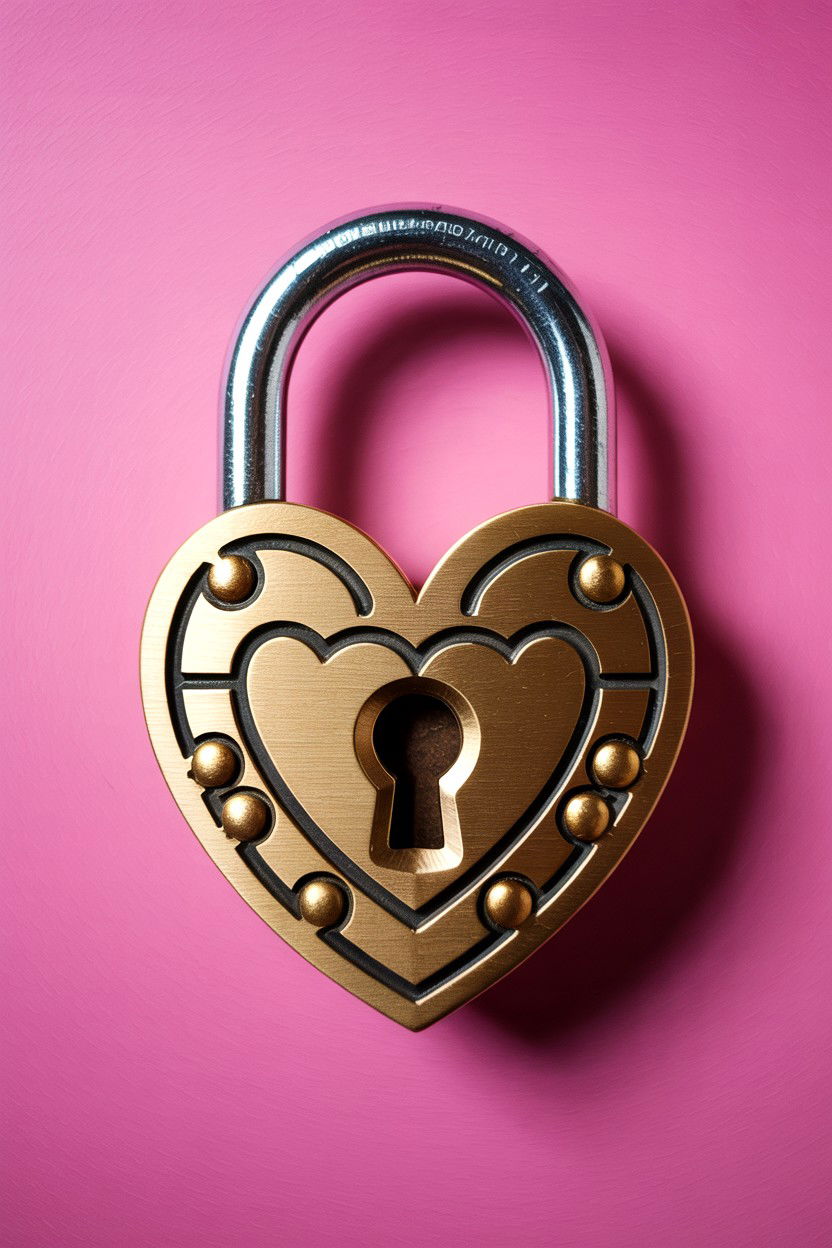 Heart Lock - 25 Valentine's Day Sticker Ideas