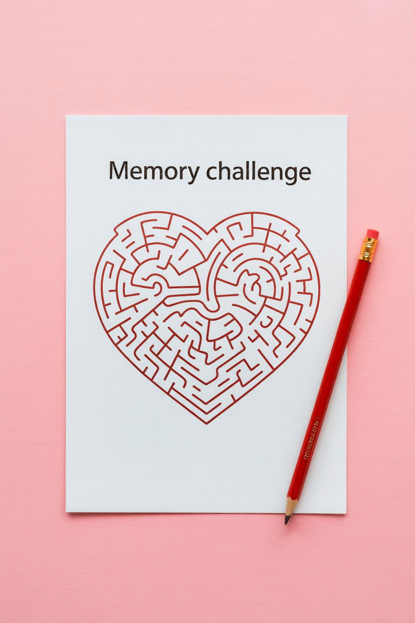 Heart Maze Memory Challenge - 25 Valentine's Day Memory Games