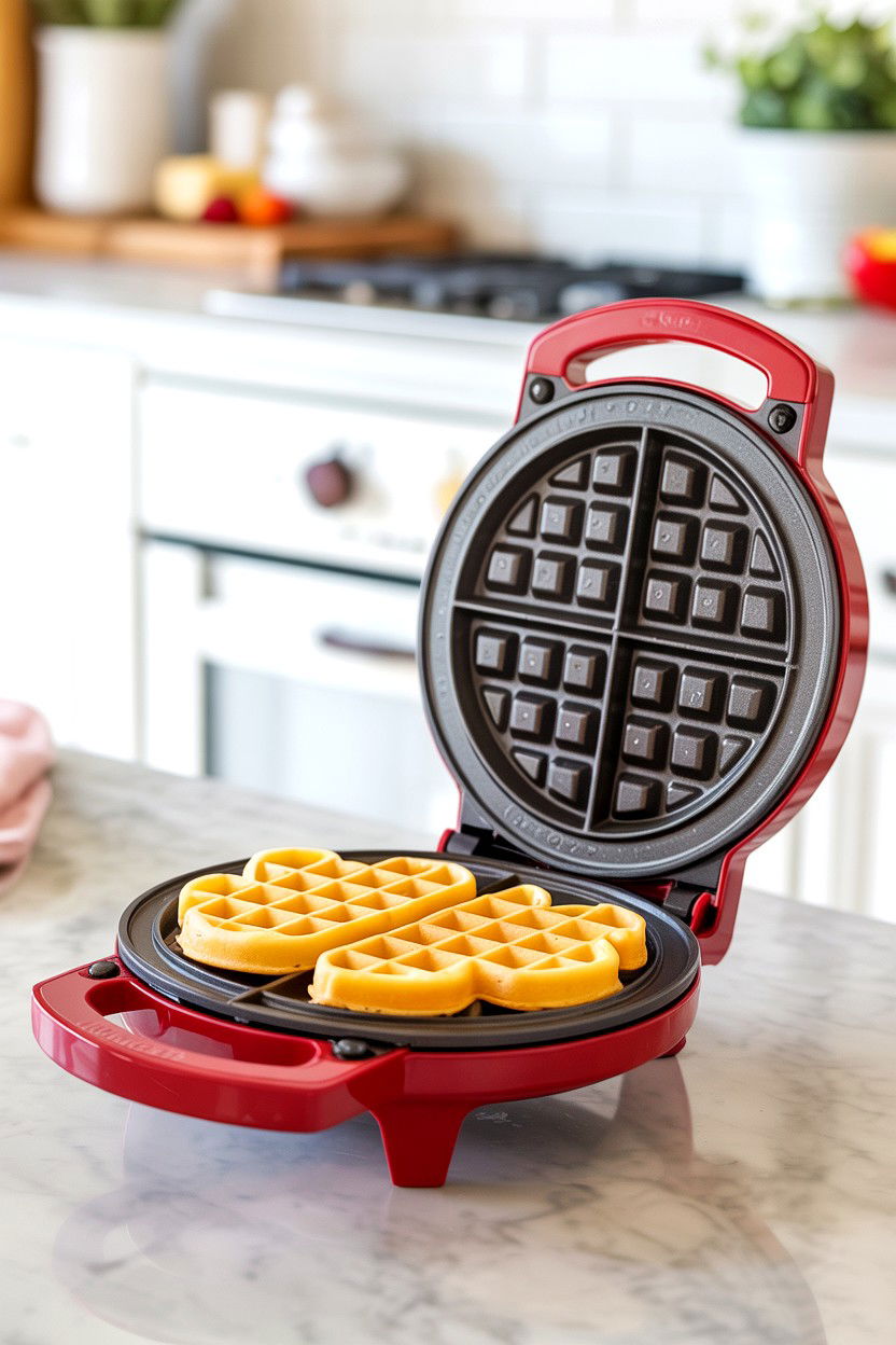 Heart Mini Waffle Maker - 25 Cheap Valentine's Day Gift Ideas
