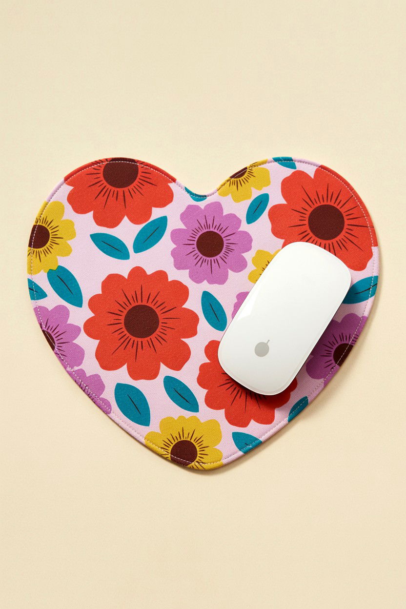 Heart Mouse Pad - 25 Valentine's Day Desk Surprise Ideas