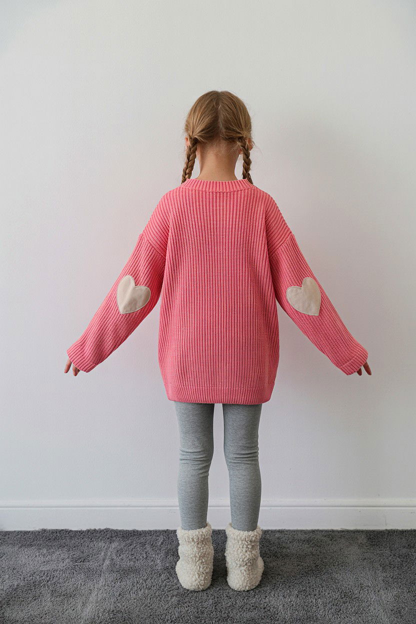 Heart Patch Elbow Sweater - 25 Valentine's Day Sweater Outfits