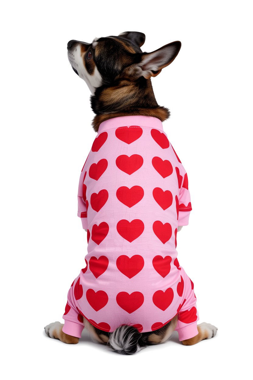 Heart Pattern Pet Pajamas - 25 Valentine's Day Pet Gift Ideas