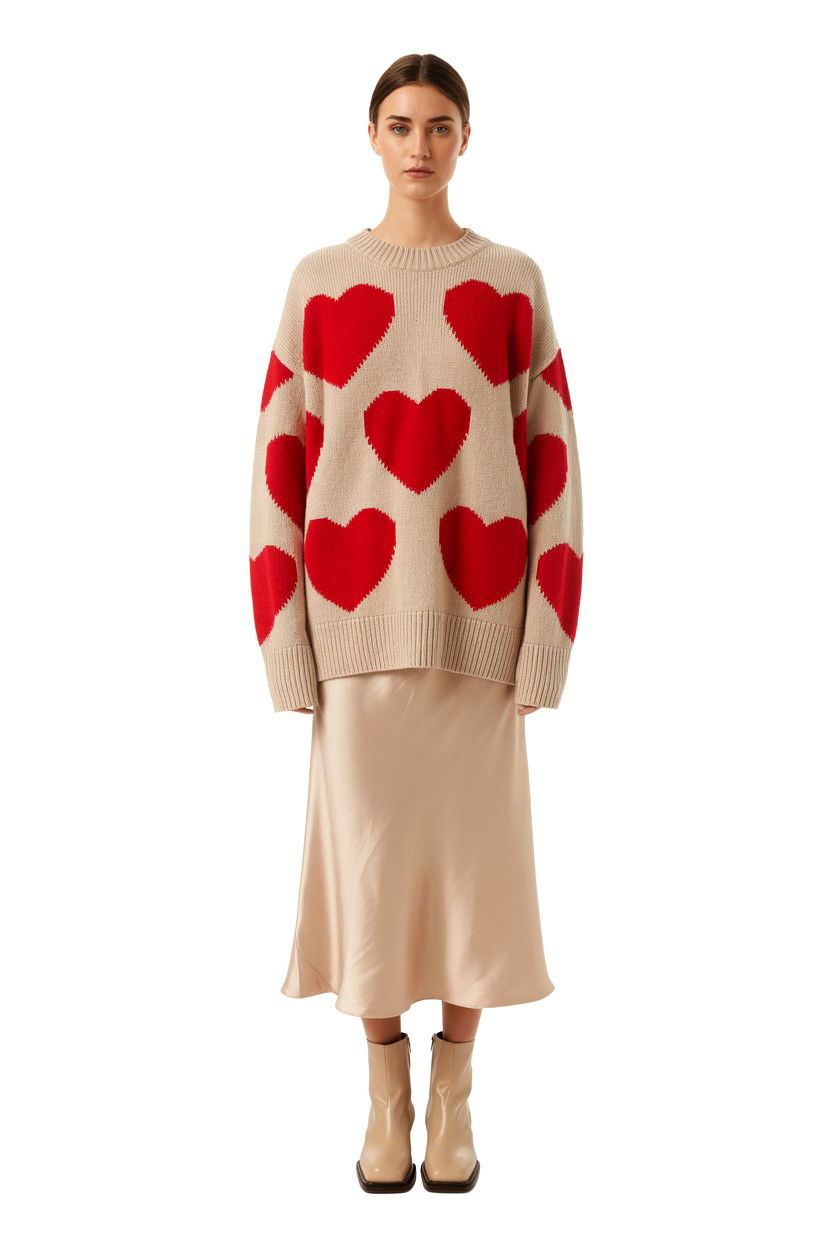 Heart Pattern Sweaters - 25 Valentine's Day 2025 Trend Ideas
