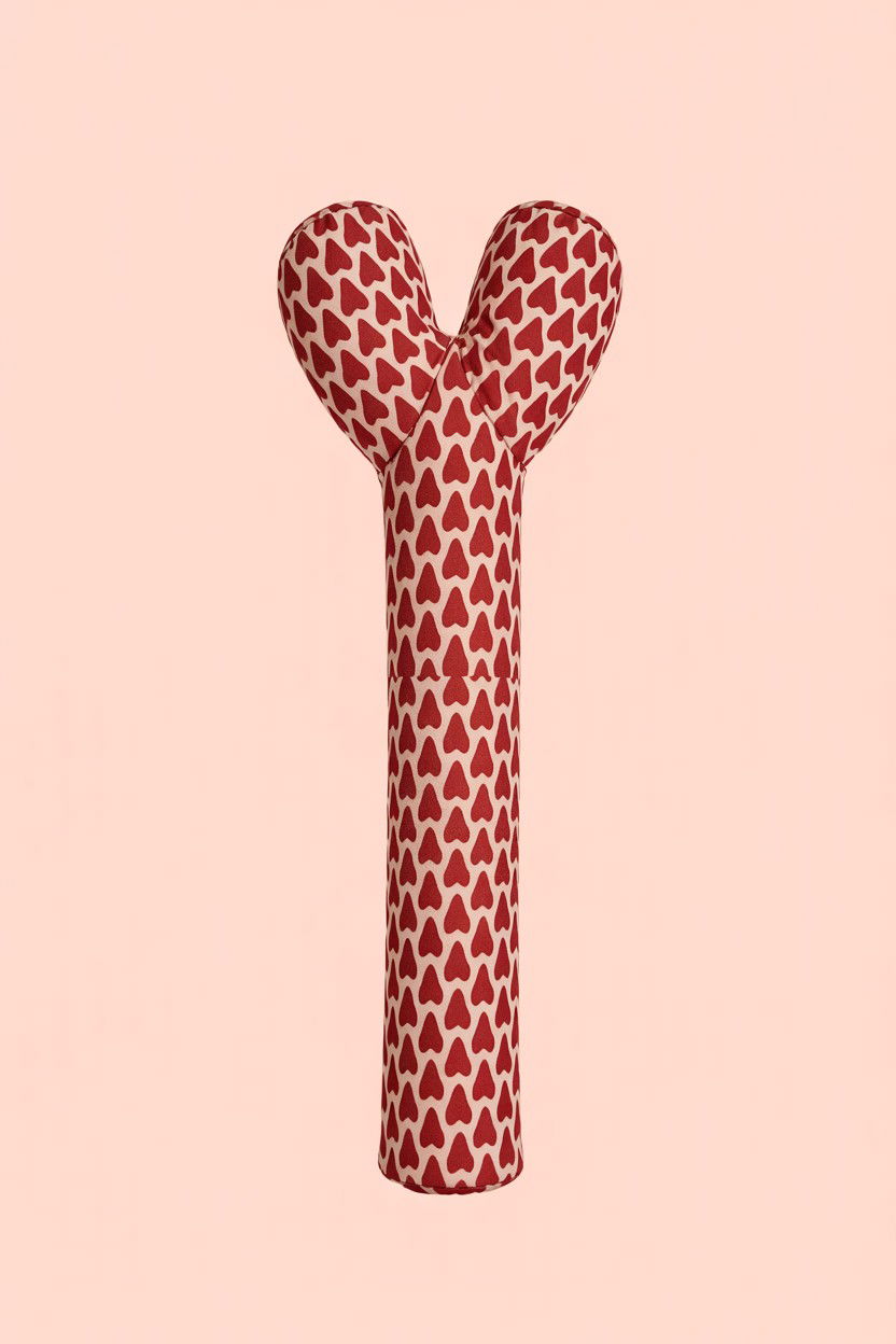 Heart Patterned Kicker Toy - 25 Valentine's Day Pet Toy Ideas