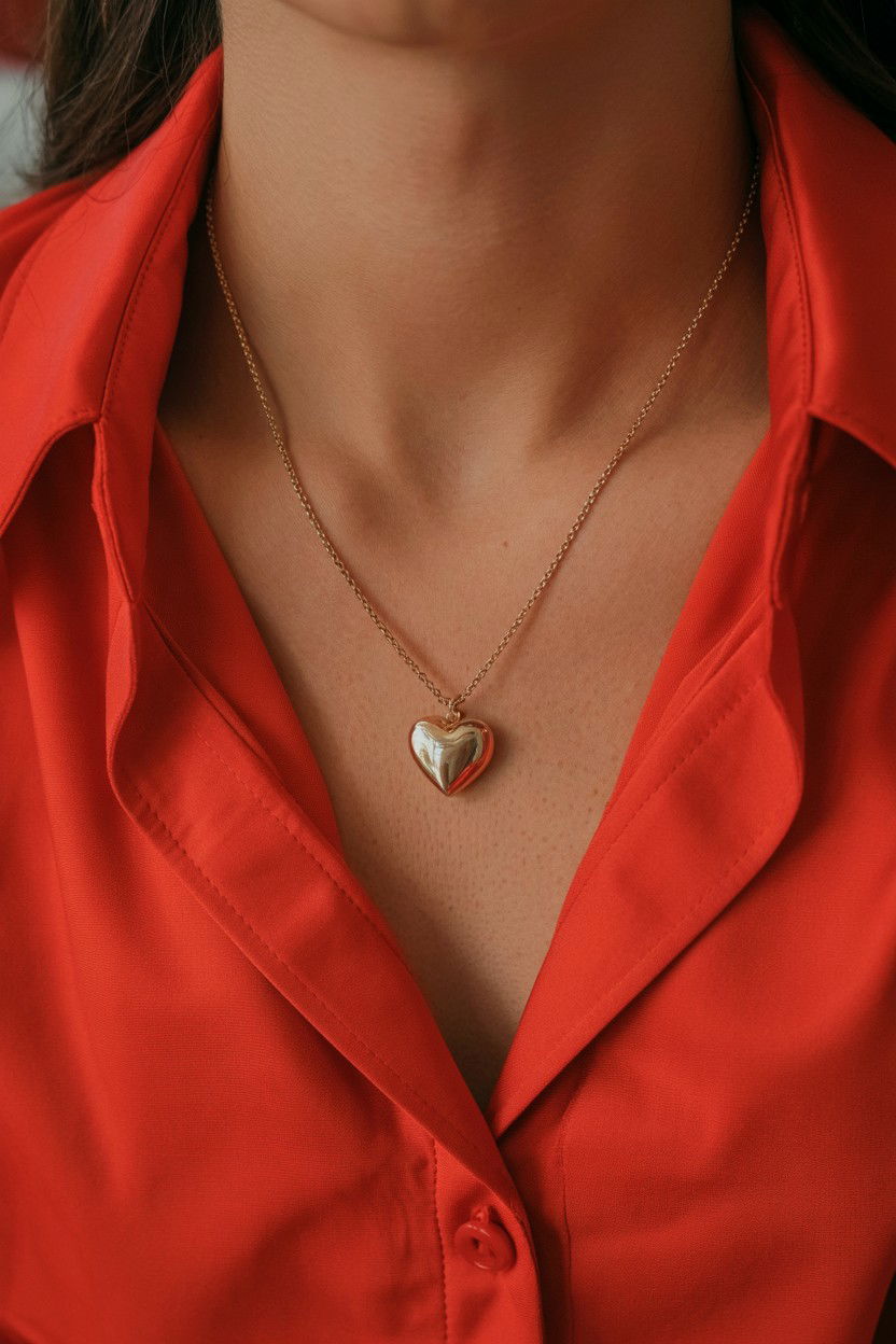 Heart Pendant - 25 Valentine's Day Necklace Ideas