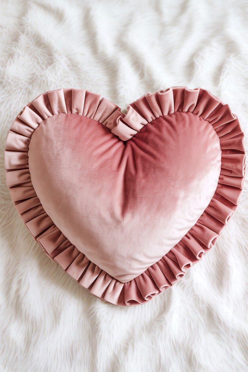 Heart Pillow - 25 Valentine's Day Heart Decorations