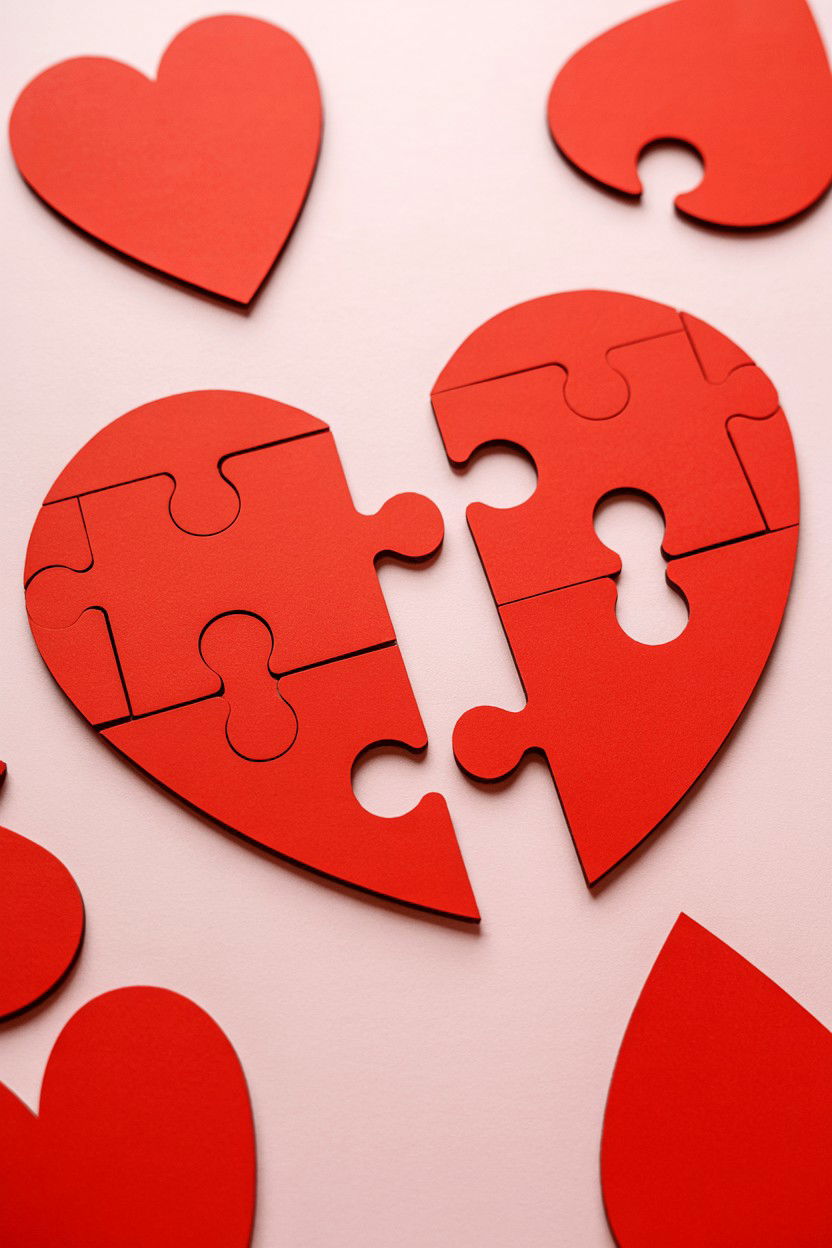 Heart Puzzle Race - 25 Valentine's Day Minute to Win It Games