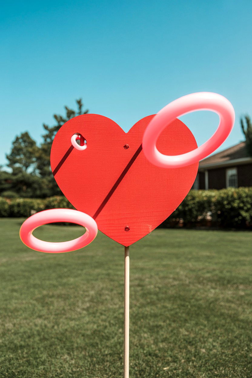 Heart Ring Toss - 25 Valentine's Day Minute to Win It Games