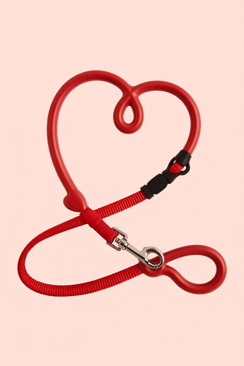 Heart Shape Handle Leash - 25 Valentine's Day Pet Leash Ideas
