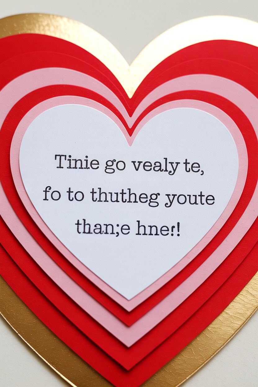 Heart Shape Teacher Valentine Card - 25 Valentine's Day Cards for Teachers