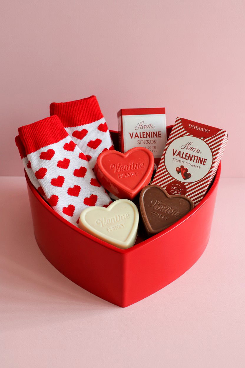 Heart Shape Valentine Basket - 25 Valentine's Day Boo Basket Ideas