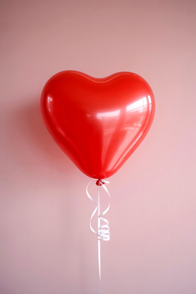 Heart Shaped Balloon - 25 Valentine's Day Photo Dump Ideas