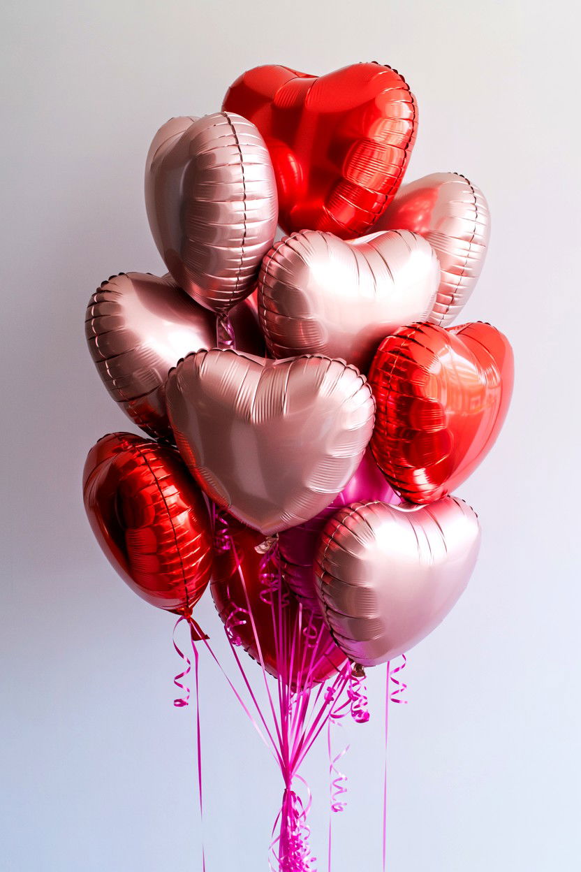 Heart Shaped Balloons - 25 Soft Girl Valentine's Day Ideas