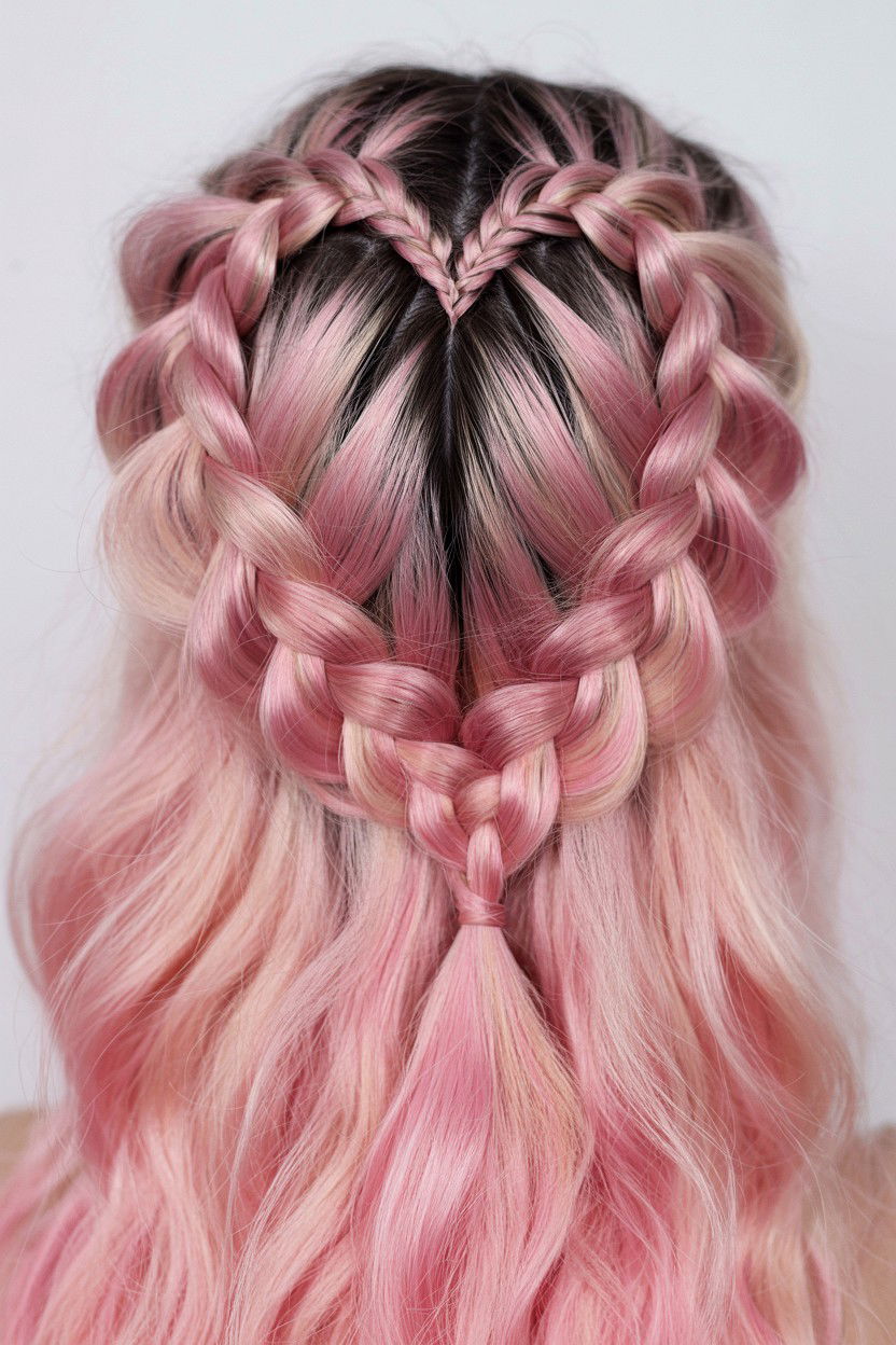 Heart Shaped Braid - 25 Valentine's Day Braided Hairstyles