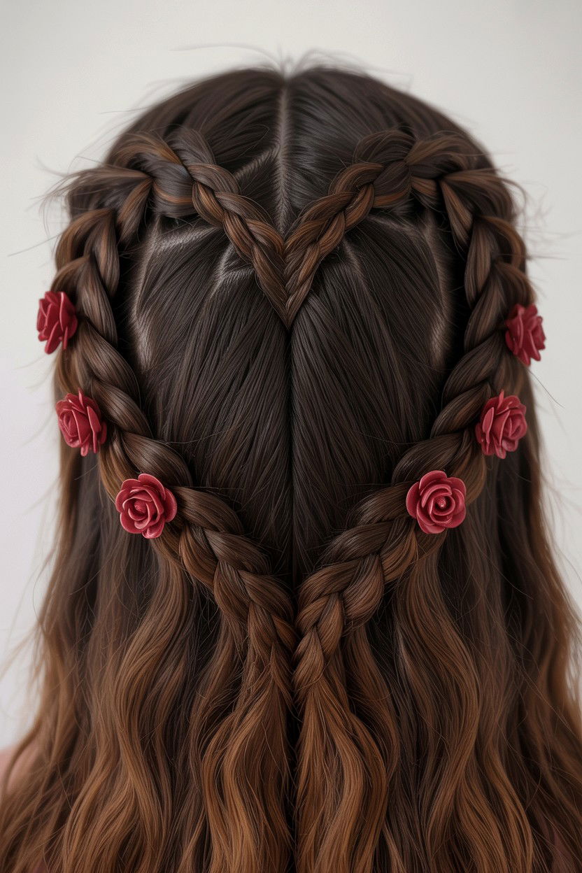 Heart Shaped Braid - 25 Romantic Valentine's Day Hairstyles
