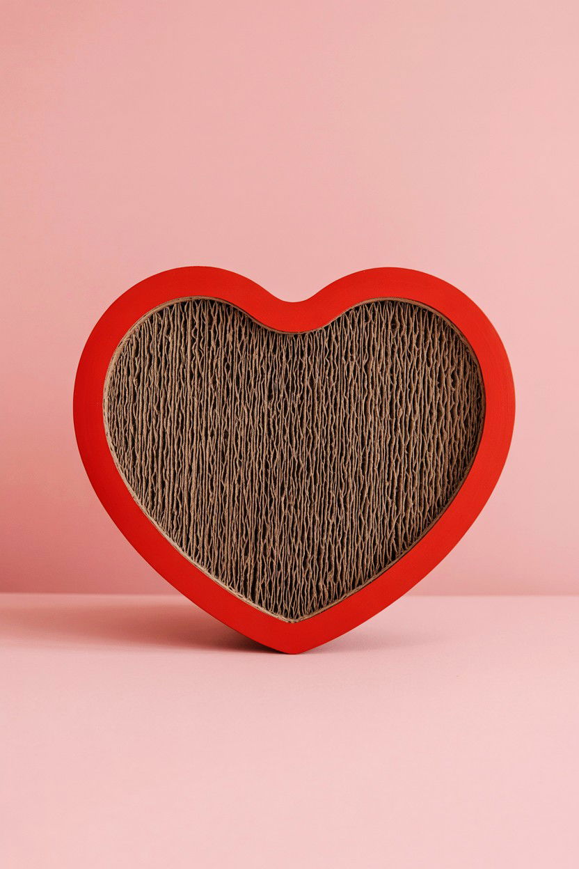 Heart Shaped Cat Scratch Pad - 25 Valentine's Day Pet Gift Ideas
