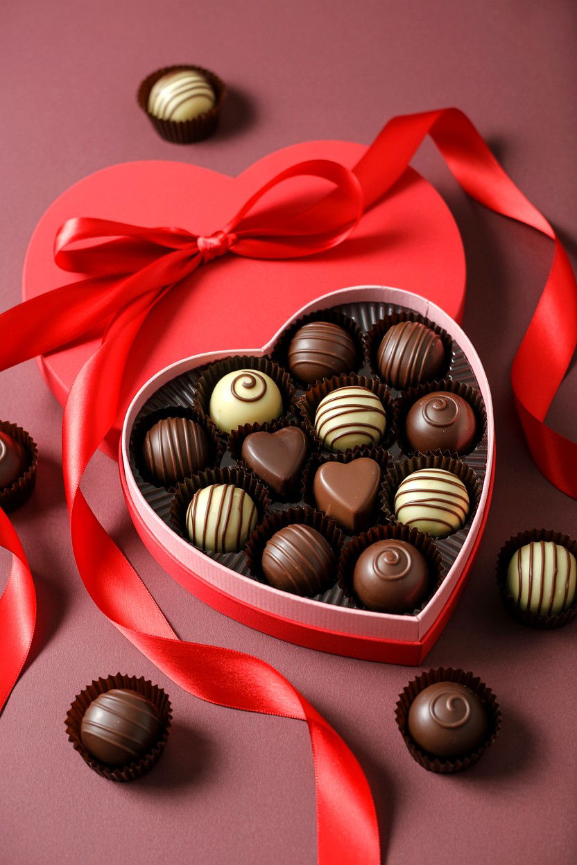 Heart Shaped Chocolate - 25 Under $10 Valentine's Day Gift Ideas