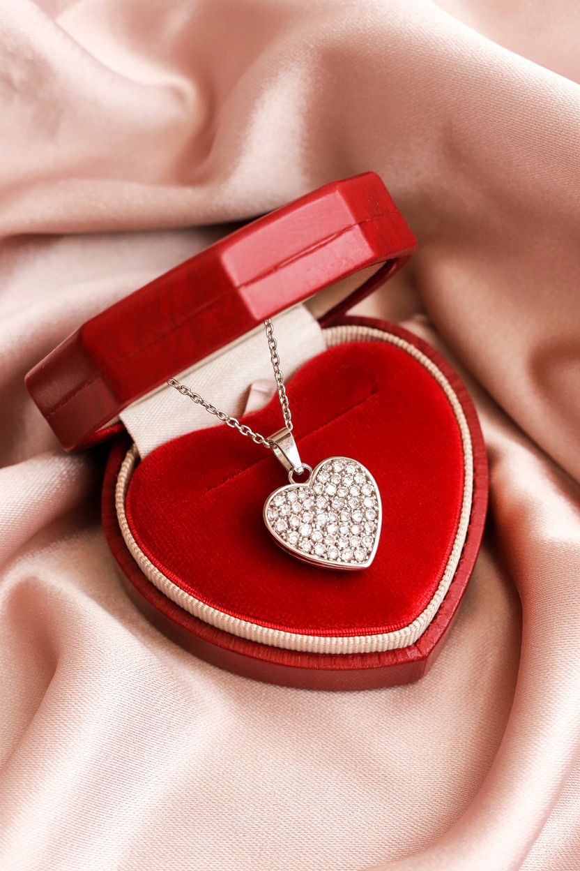 Heart Shaped Jewelry Gift - 25 Valentine's Day Countdown Surprise Ideas