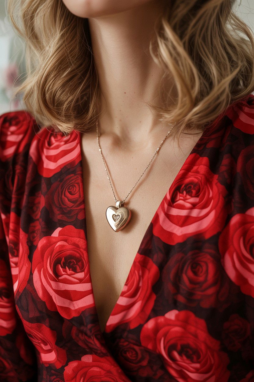 Heart Shaped Locket - 25 Valentine's Day Necklace Ideas