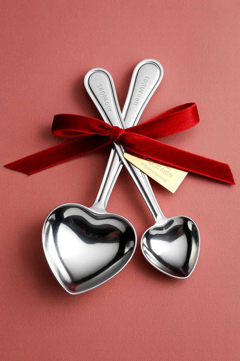 Heart Shaped Measuring Spoons - 25 Valentine's Day Wedding Favor Ideas