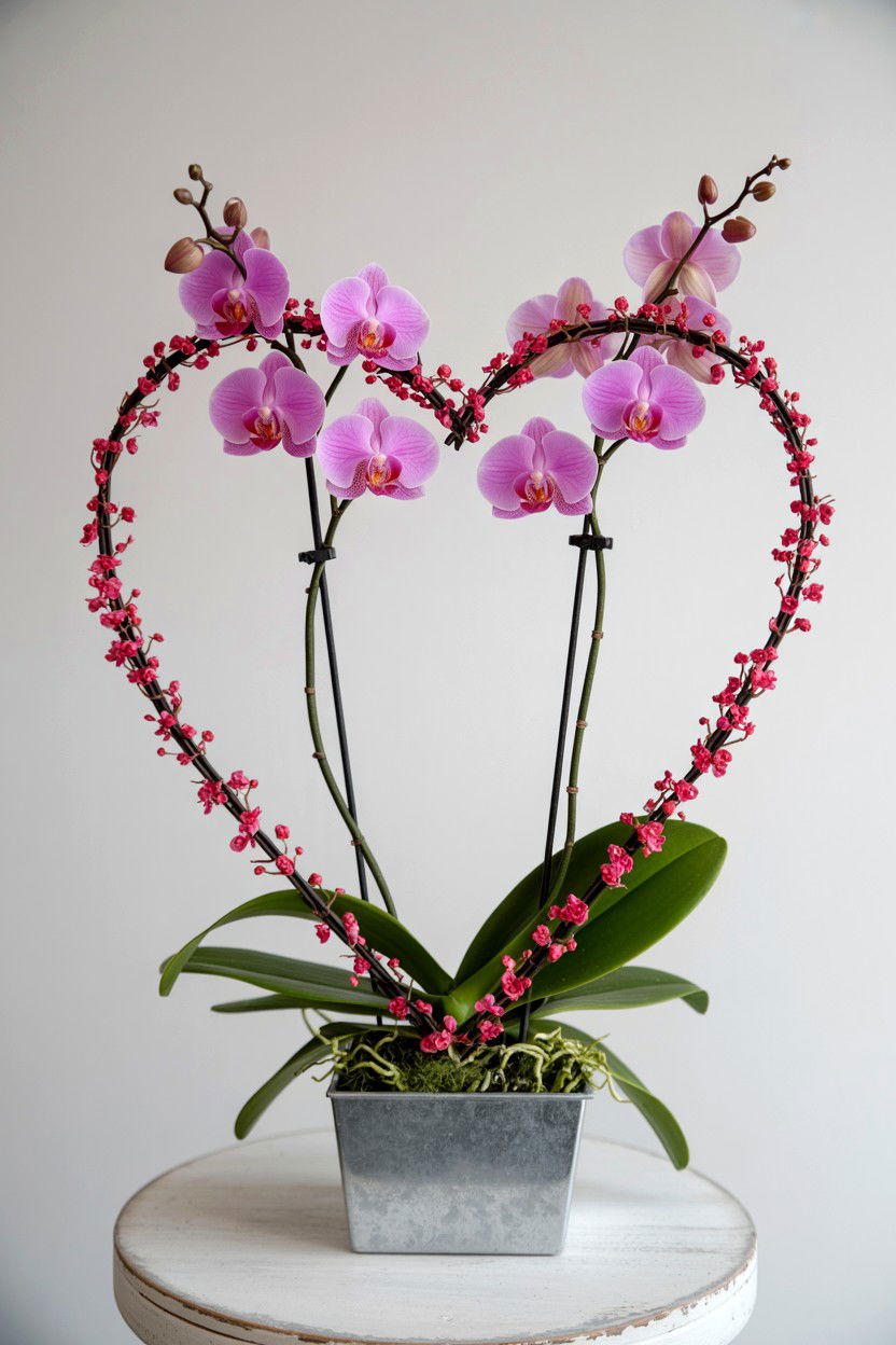 Heart Shaped Orchid - 25 Valentine's Day Orchid Ideas