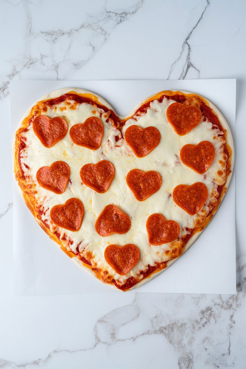 Heart Shaped Pizza - 25 Soft Girl Valentine's Day Ideas