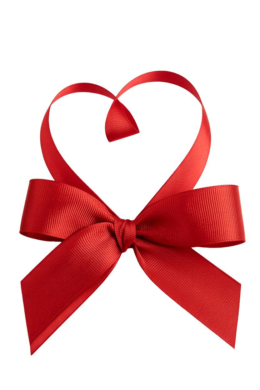 Heart Shaped Ribbon Bow - 25 Valentine's Day Bow Ideas