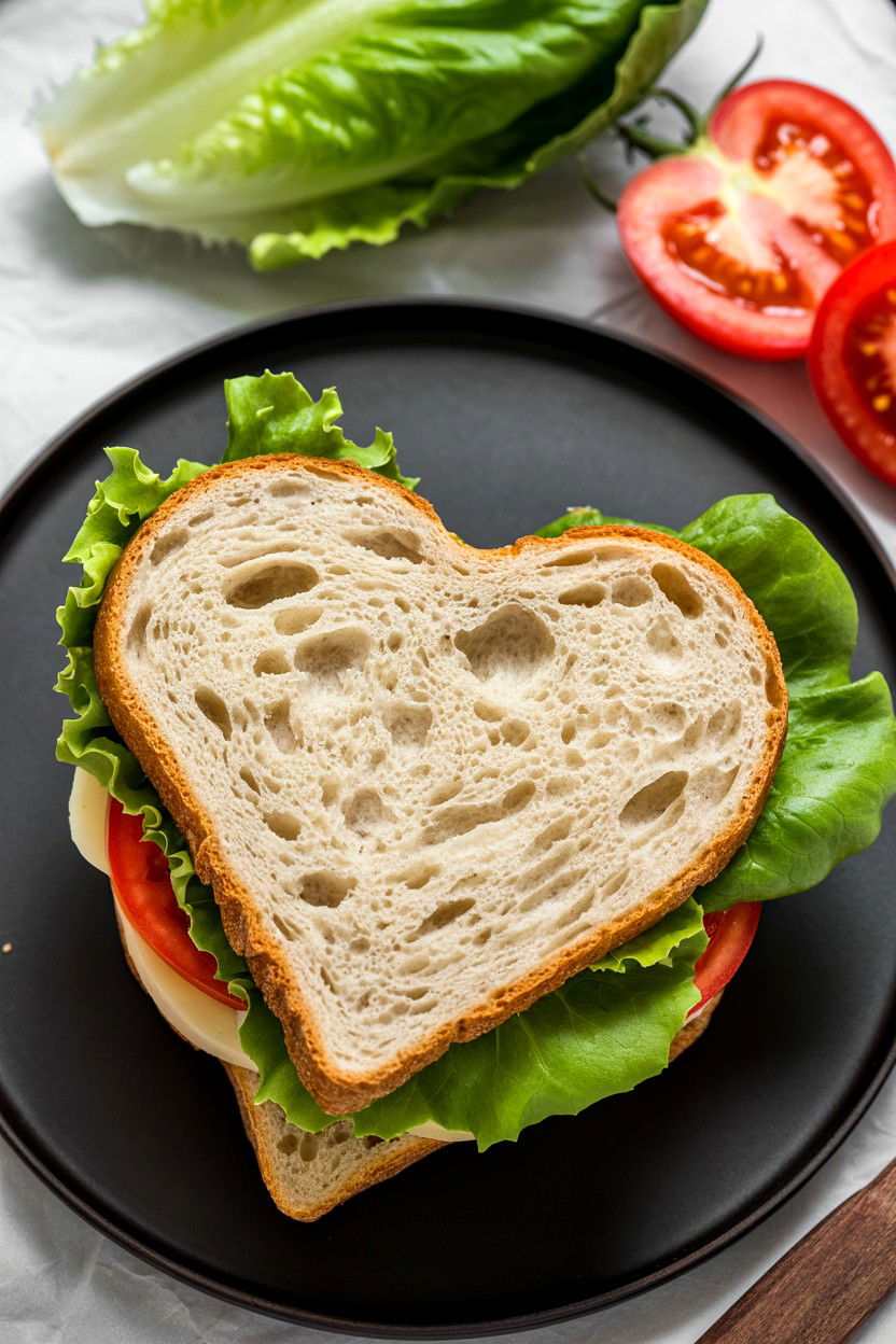 Heart Shaped Sandwich - 25 Valentine's Day Lunch Surprise Ideas