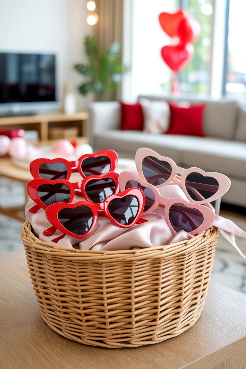 Heart Shaped Sunglasses - 25 Valentine's Day Party Favor Ideas